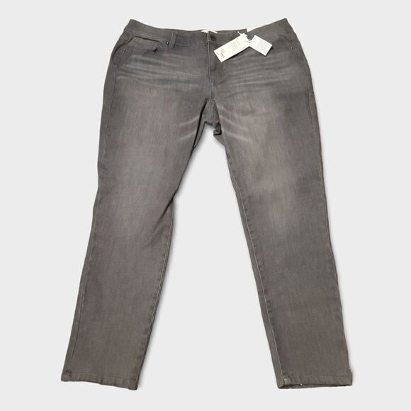 Lane Bryant Denim - Lane Bryant NEW  Ultimate Stretch High Rise Skinny Grey Jeans Size 18